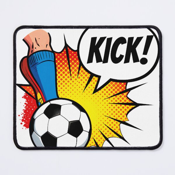 Item preview, Retro Comic Book Soccer Kick Pop Art designed and sold by Gallery-yuuna .
