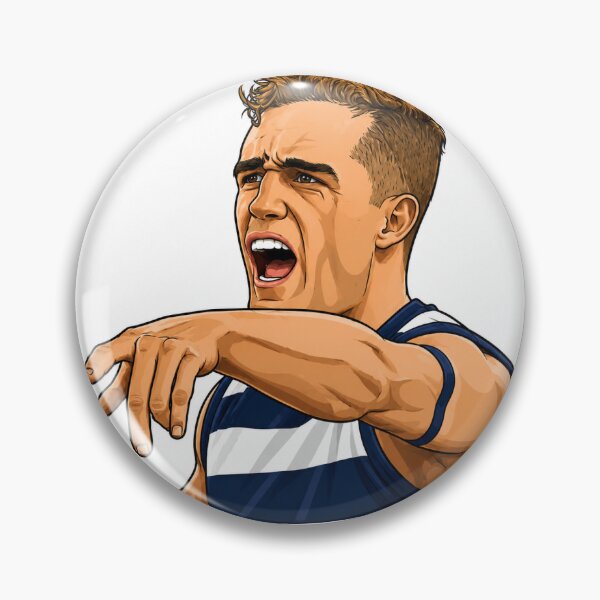 Item preview, Joel Selwood Geelong Cats Drawing Cartoon designed and sold by Luke Foran Sports Art.