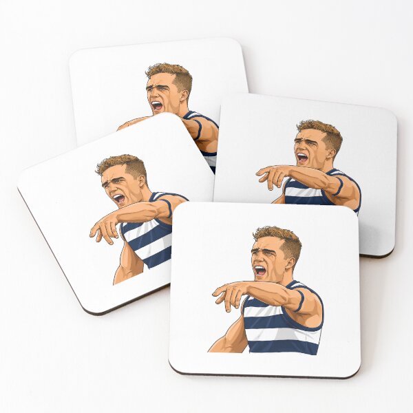 Item preview, Joel Selwood Geelong Cats Drawing Cartoon designed and sold by Luke Foran Sports Art.