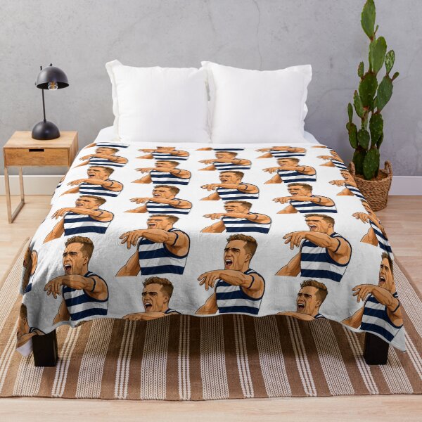 Aperçu de l'œuvre Dessin animé de Joel Selwood représentant les Geelong Cats créée et vendue par Luke Foran Sports Art.
