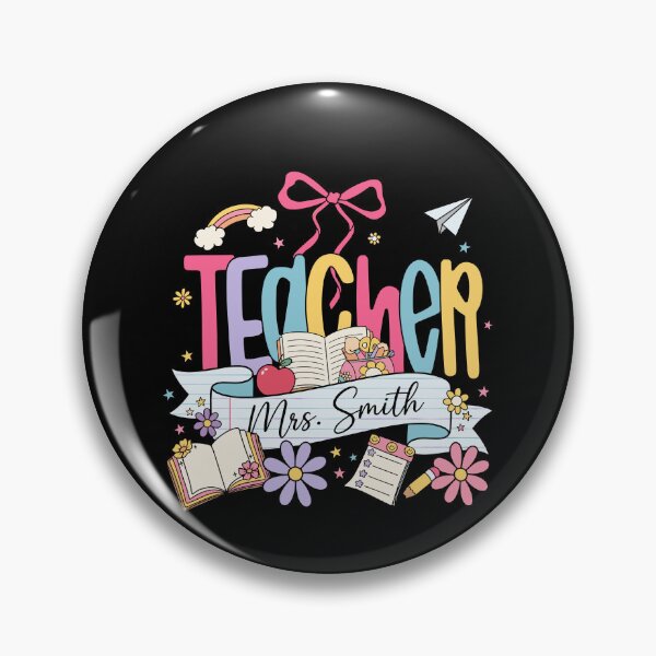 Item preview, Teacher Back to School Cute Pastel Bow designed and sold by KroghDs.