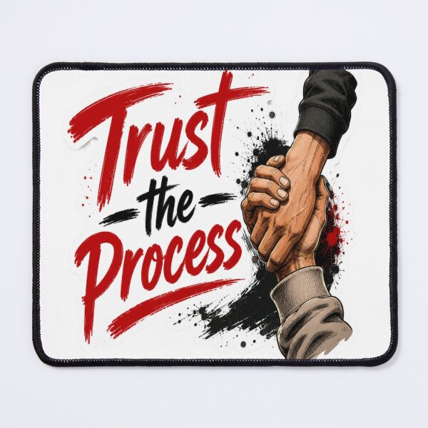 Item preview, Trust the Process – Helping Hands Sticker designed and sold by Genzfirevibes.