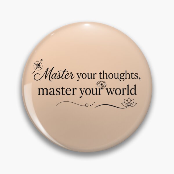 Item preview, Master Your Thoughts Master Your World positive - inspirtation - Mindset Quote designed and sold by MarJul.