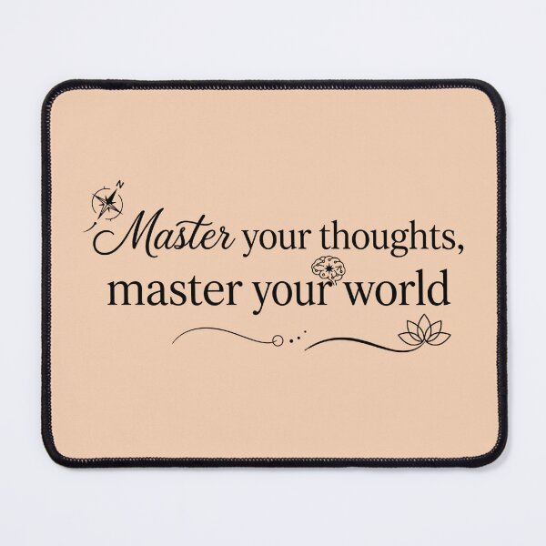 Item preview, Master Your Thoughts Master Your World positive - inspirtation - Mindset Quote designed and sold by MarJul.