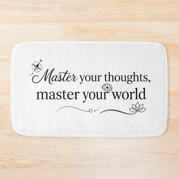 Item preview, Master Your Thoughts Master Your World positive - inspirtation - Mindset Quote designed and sold by MarJul.