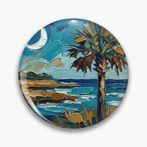Item preview, South Carolina US Postage Stamp Palette Knife Painting State Art designed and sold by GymTanLaundry.
