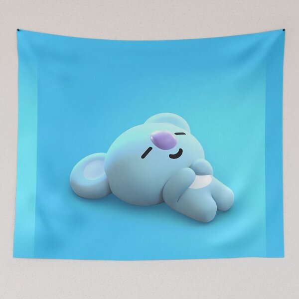 Item preview, Cute 3D Sleepy Blue Koala - Kawaii Dreaming Chibi Animal Sticker designed and sold by William Cano.