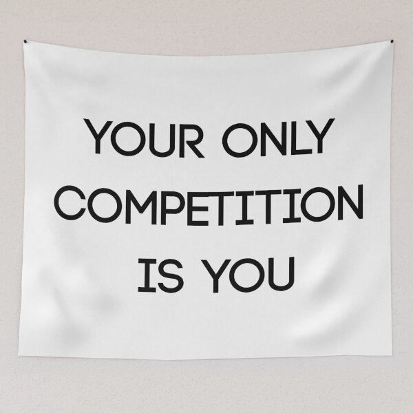 Item preview, Your Only Competition Is You | Motivational Gym Quote designed and sold by BigBoyFunky.