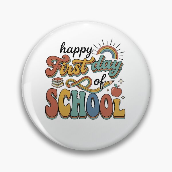 Item preview, Groovy Happy First Day of School Retro Kids designed and sold by KroghDs.