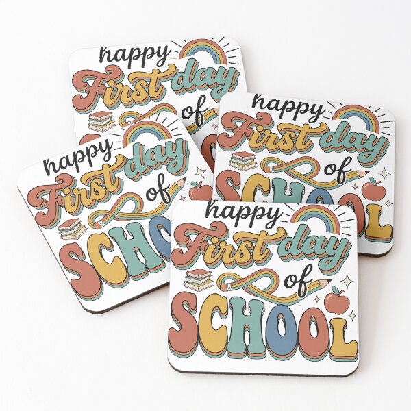Item preview, Groovy Happy First Day of School Retro Kids designed and sold by KroghDs.
