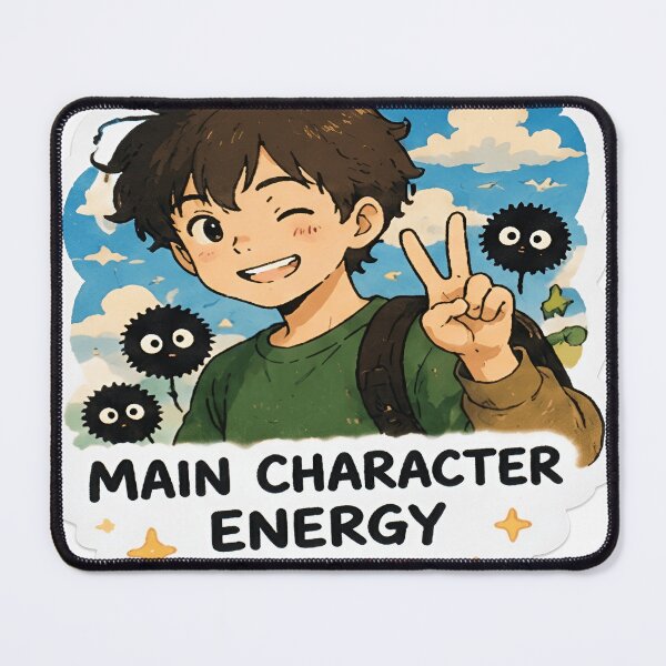 Item preview, Main Character Energy 24/7 Sticker designed and sold by echoartstd.