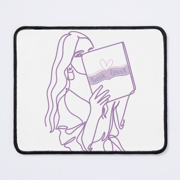Item preview, Female Book Lover in Purple designed and sold by uruadhikari1020.