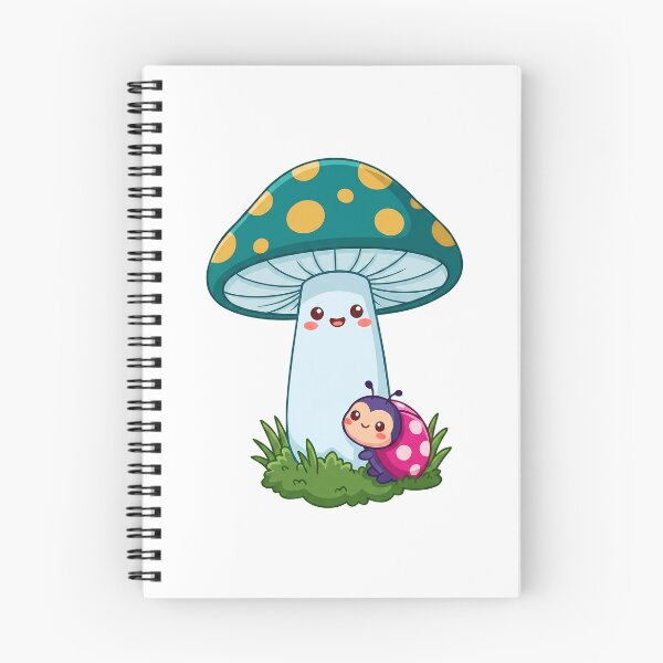 Item preview, Cute Ladybug and Mushroom Friendship Illustration designed and sold by WrenAndWhimsy.