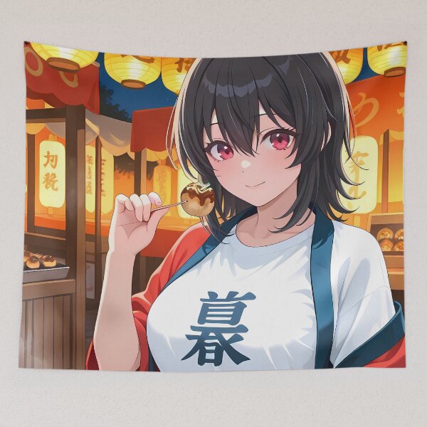 Item preview, Umi Asanagi Second Prettiest Girl Festival Lantern Takoyaki Smile designed and sold by Williamhallano.