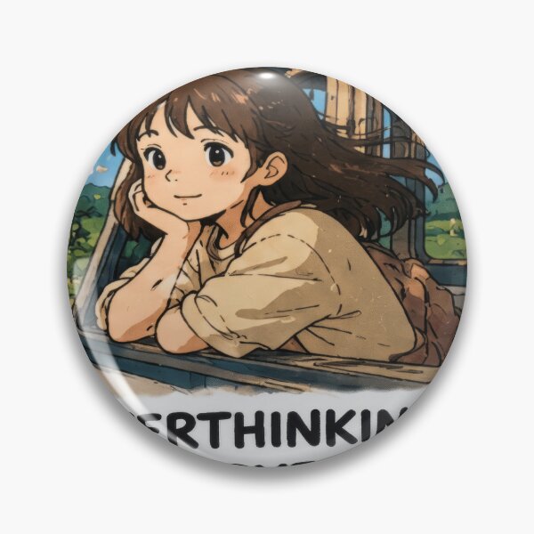 Item preview, Overthinking? Nah, Over It Sticker designed and sold by echoartstd.