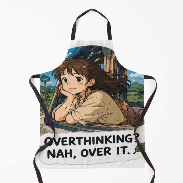 Item preview, Overthinking? Nah, Over It Sticker designed and sold by echoartstd.
