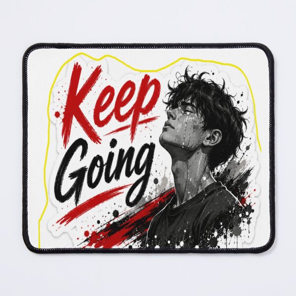 Item preview, Keep Going – Strength Through Pain Sticker designed and sold by Genzfirevibes.