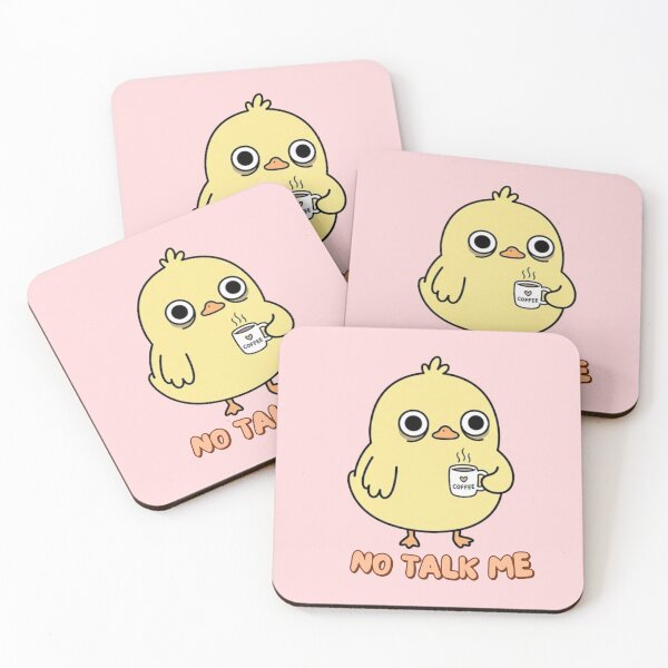 Item preview, No Talk Me – Sleepy Chick Coffee Lover Funny T-Shirt designed and sold by Nabzea.