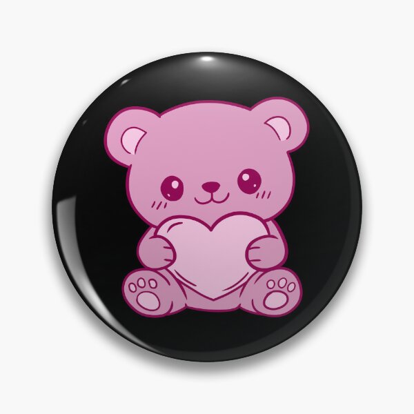 Item preview, Cute Kawaii Pink Teddy Bear designed and sold by Phyllya Design.