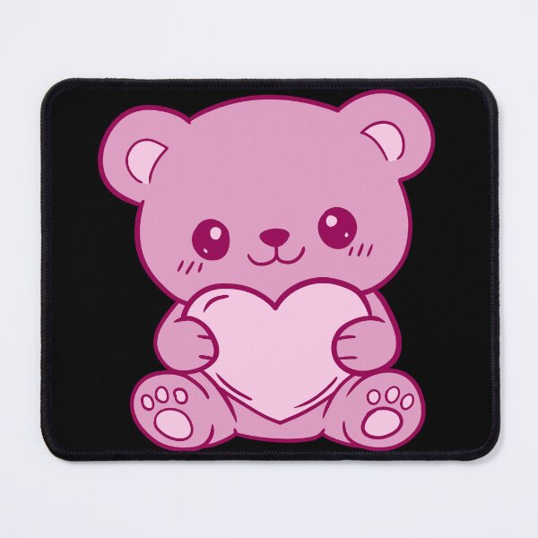 Item preview, Cute Kawaii Pink Teddy Bear designed and sold by Phyllya Design.