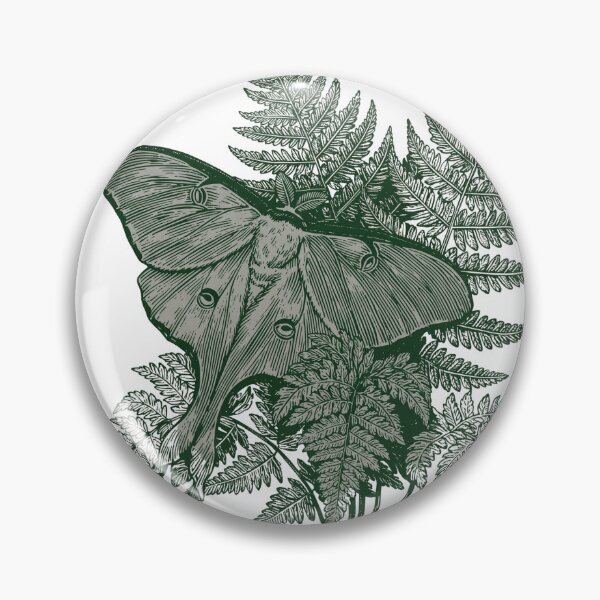 Item preview, Vintage Luna Moth with Ferns | Botanical Nature Illustration designed and sold by Brightberry Studio.