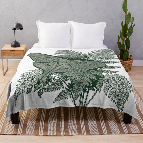 Item preview, Vintage Luna Moth with Ferns | Botanical Nature Illustration designed and sold by Brightberry Studio.