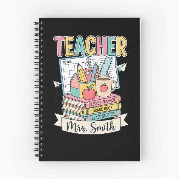 Item preview, Back to School Teacher Retro Book Stack designed and sold by KroghDs.
