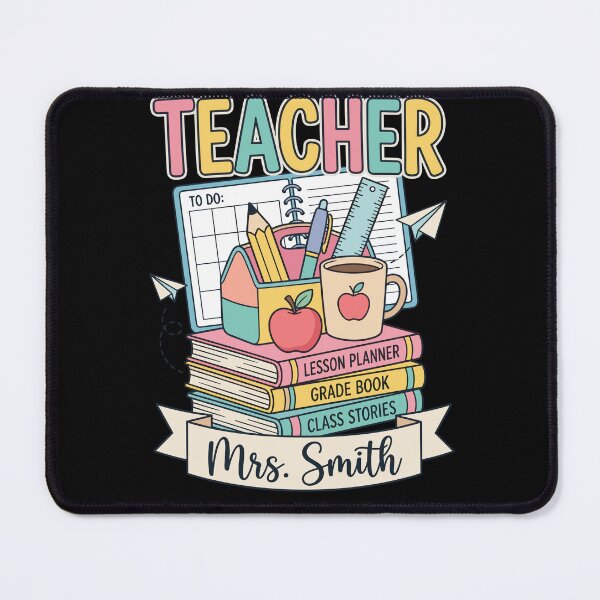 Item preview, Back to School Teacher Retro Book Stack designed and sold by KroghDs.