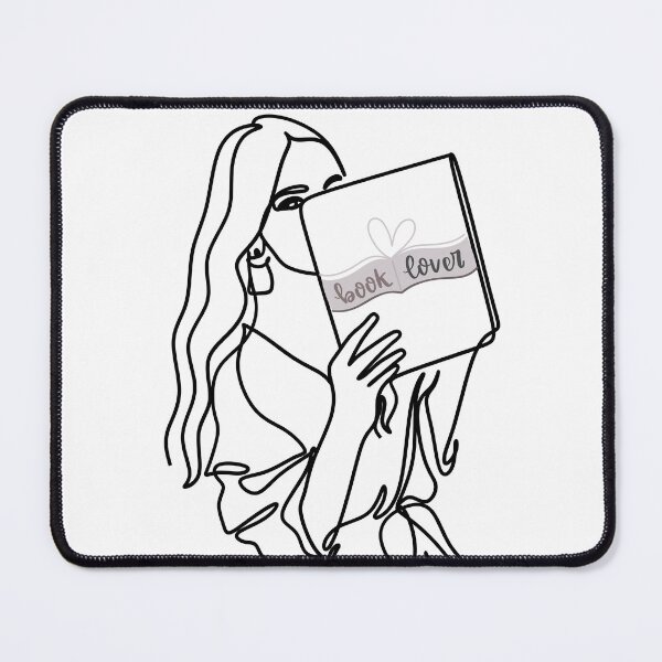 Item preview, Female Book Lover in Black designed and sold by uruadhikari1020.