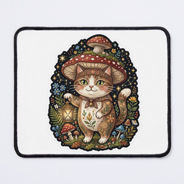 Item preview, Woodland Mushroom Cat  designed and sold by Iampoji.