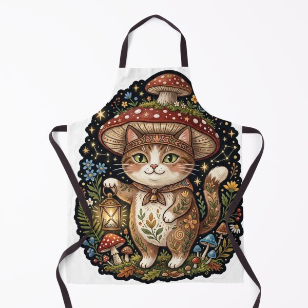Item preview, Woodland Mushroom Cat  designed and sold by Iampoji.