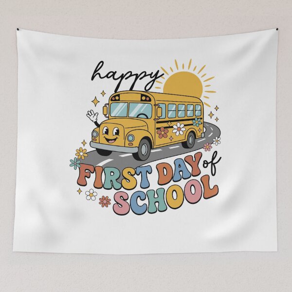 Item preview, Kids Retro School Bus First Day of School designed and sold by KroghDs.