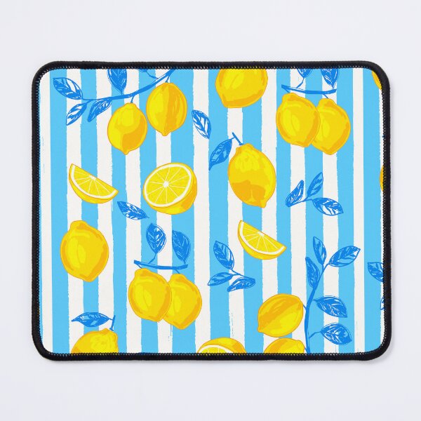Item preview, Italian Summer Lemons Pattern Coastal Mediterranean Illustration designed and sold by MaiZephyr.