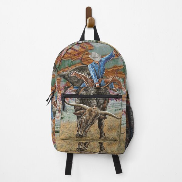 Item preview, Longhorn Bull Rider Rodeo Arena Power Sport Western Art designed and sold by oz10.