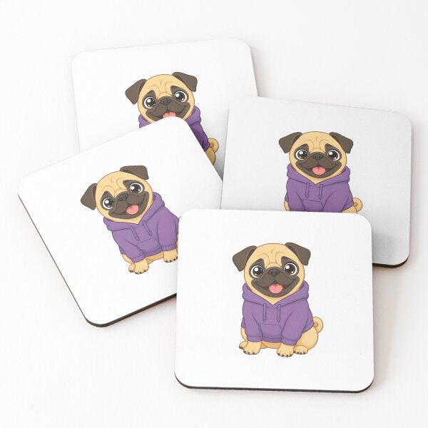 Item preview, Pug wearing a casual sweatshirt designed and sold by AleePadZ.