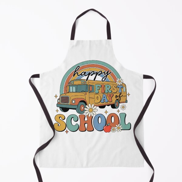 Item preview, Retro Rainbow School Bus First Day of School designed and sold by KroghDs.