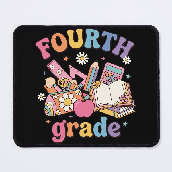 Item preview, Retro 4th Grade Back to School Kids Supplies designed and sold by KroghDs.