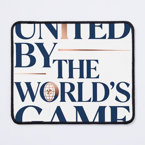 Item preview, United By The World's Game Soccer Typography designed and sold by Gallery-yuuna .