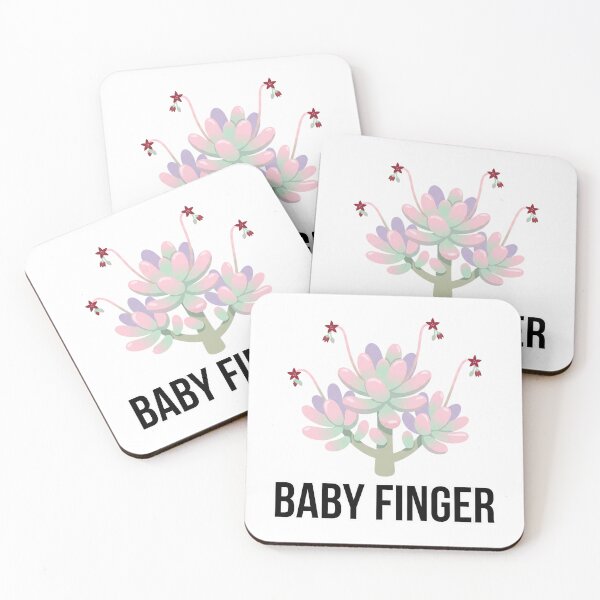 Item preview, Minimalist Pastel Succulent Pachyphytum Baby Finger Street Graphic designed and sold by GreenDivisionJP.