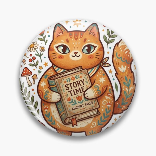 Item preview,     Cozy Book Lover Cat Illustration designed and sold by Iampoji.