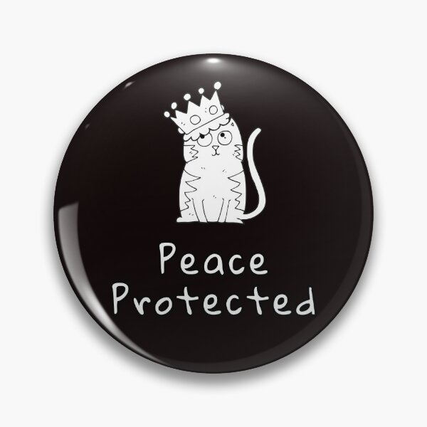 Item preview,  Mood System Cats – Peace Protected Cat Meme designed and sold by ContigoART.