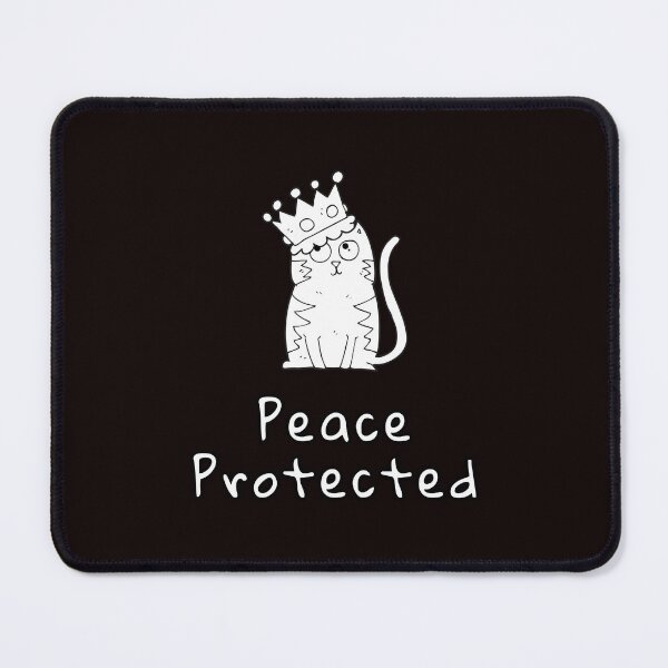 Item preview,  Mood System Cats – Peace Protected Cat Meme designed and sold by ContigoART.