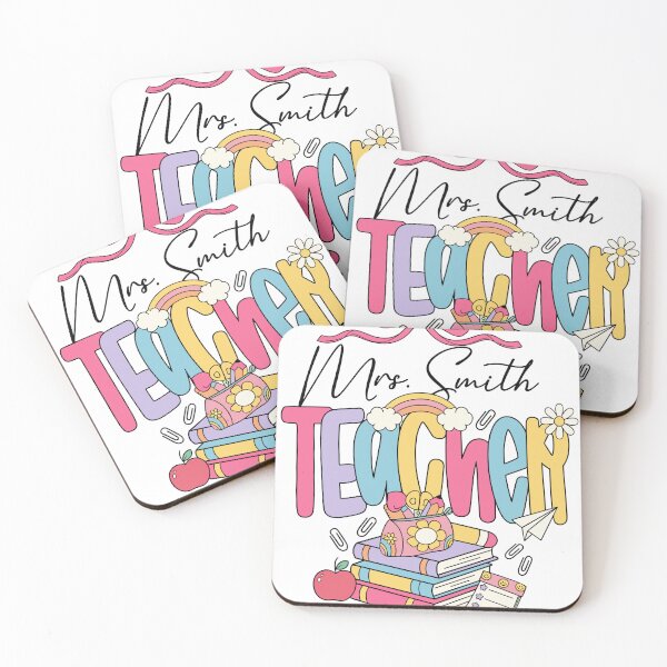 Item preview, Retro Bow Rainbow Teacher Back to School designed and sold by KroghDs.