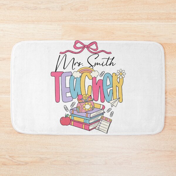 Item preview, Retro Bow Rainbow Teacher Back to School designed and sold by KroghDs.