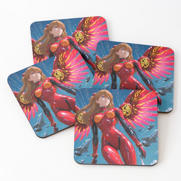 Item preview, Asuka Langley Soryu Neon Genesis Evangelion Crimson Mecha Flight designed and sold by GABRIELMURPHY.