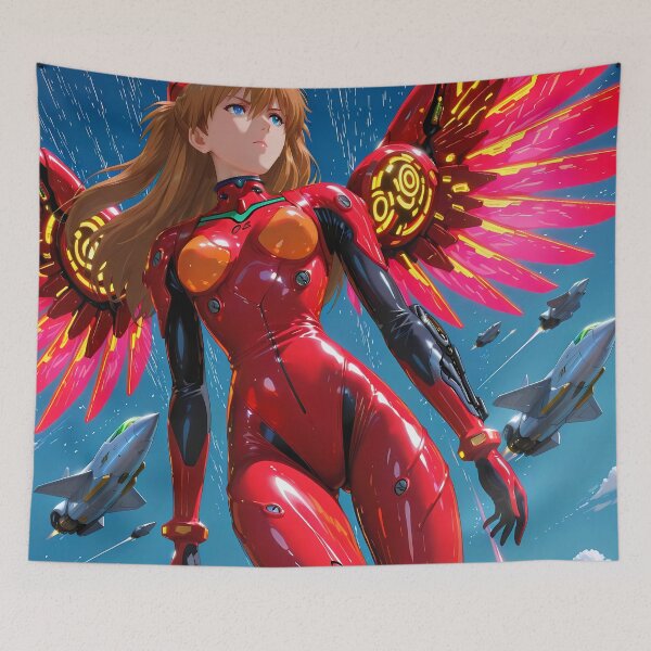 Item preview, Asuka Langley Soryu Neon Genesis Evangelion Crimson Mecha Flight designed and sold by GABRIELMURPHY.
