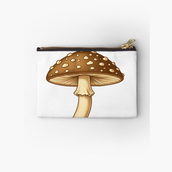 Item preview, Wild Mushroom Vintage Illustration, Sepia Toadstool Art designed and sold by WrenAndWhimsy.
