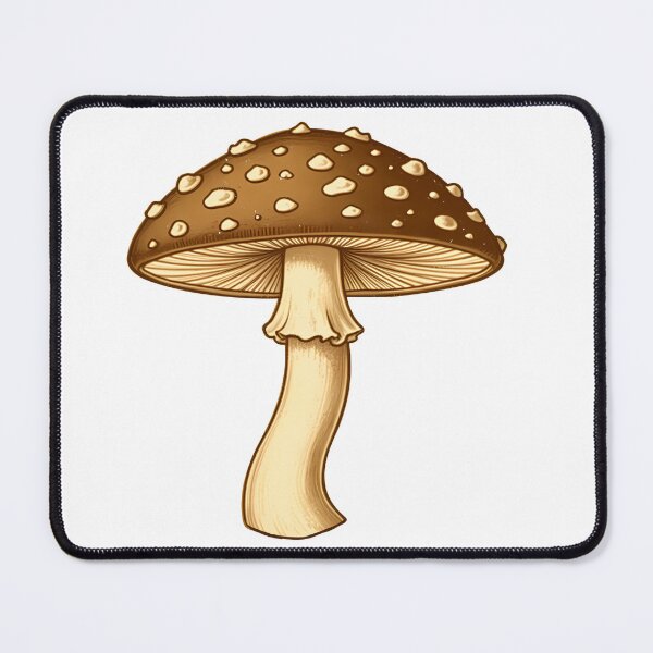 Item preview, Wild Mushroom Vintage Illustration, Sepia Toadstool Art designed and sold by WrenAndWhimsy.