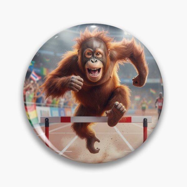 Item preview, Orangutan Hurdler Is Fired Up designed and sold by Tridentulus.