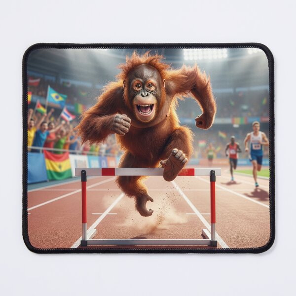 Item preview, Orangutan Hurdler Is Fired Up designed and sold by Tridentulus.